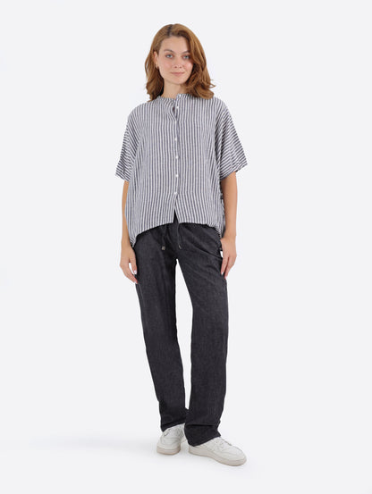 بنطلون جينز BAGGY fit كمر استيك BeNeshty